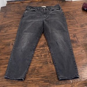 Madewell Black Mom Jean